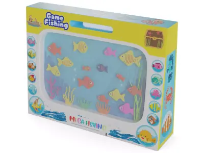 Table games Magnetic Fishing Game 3D model buy