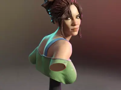 Panam Palmer bust Free 3D print model
