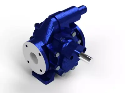 Gear Pump 3D model buy