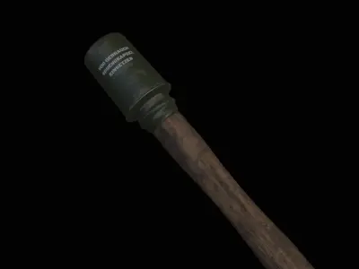 German M24 Grenade Low-poly 3D model