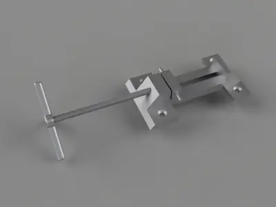 Bench wise Low-poly 3D model