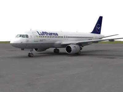 Airbus A320-200 3D model purchase