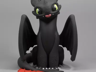 Toothless how to Train Your Dragon 3D print model