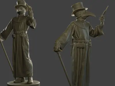 Hans Plague Doctor PDS008 3D print model