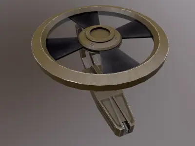 TURRET 05 Low-poly 3D model