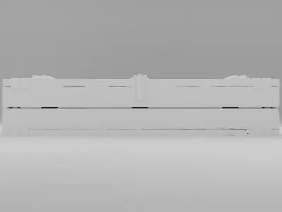 Wooden chest 3D print model