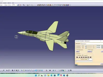 grumman f-14 tomcat 3D model 2