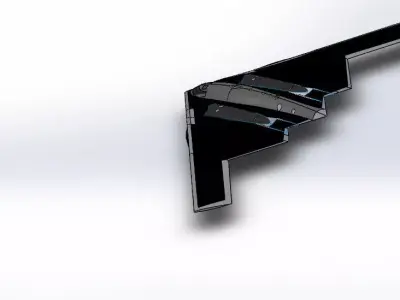 SolidWorks B2 Stealth Bomber 3D Model 3D print model