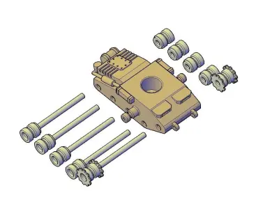 OLD TANK SHOT 3D print model