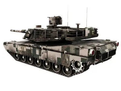 ABRAMS Low-poly 3D model