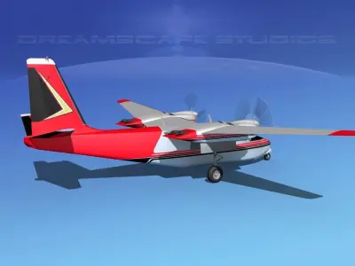 Aero Commander 500 V01 3D model