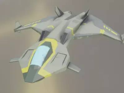 Aegis P5G Gladius Low Poly 3D print model