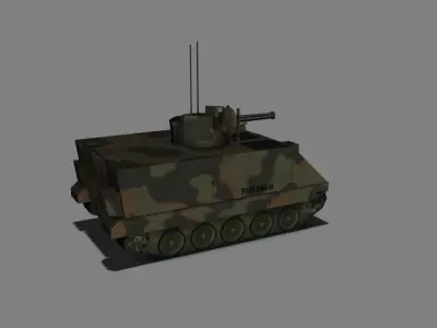 Vulcan Air Defence System Low-poly 3D model