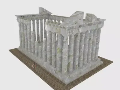 Blender 3D Athens Model Very Good quality Free low-poly 3D model