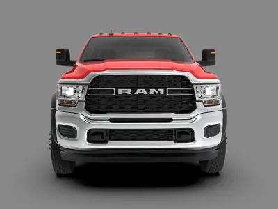 Dodge Ram 3500 2024 Heavy Duty Pickup Truck Low-poly 3D model