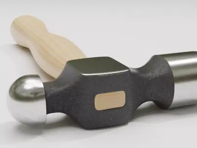 Ball Peen Hammer 3D model