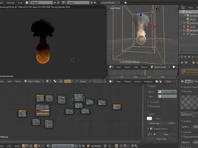 HD Fire Ball Free 3D model