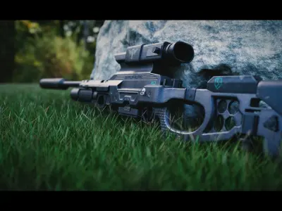 CSRX 300 Sniper Low-poly 3D model