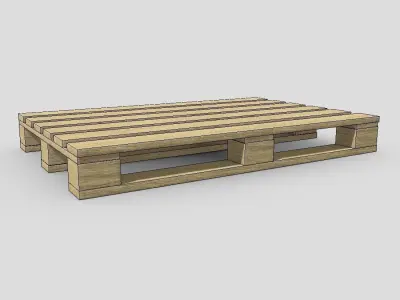CC0 - Wood Palette Free low-poly 3D model