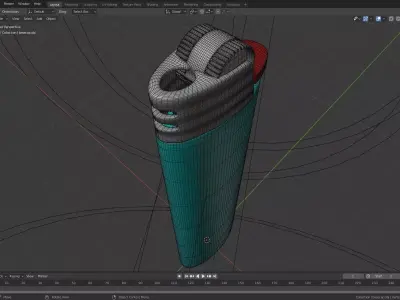 Bic Lighter 3D model purchase