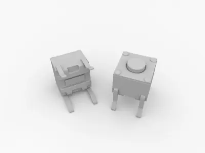 Tactile Push Button 3D model by firdz3d