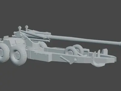 South African G5 Howitzer Free 3D model