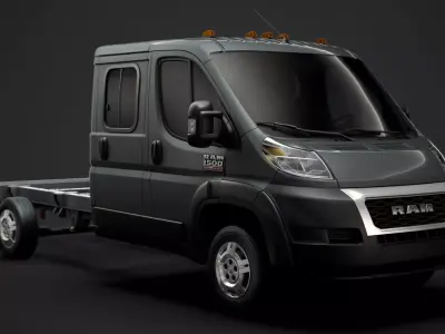 Ram Promaster Chassis Truck Crew Cab 4035 WB 2020 3D model