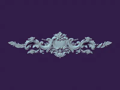 pattern for casting molds in Rococo or Baroque style 3D print model
