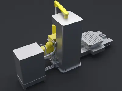 Milling Machine  step 3D model