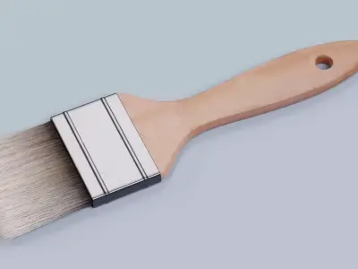 Brush V1 - Flat Painting Tool 3D model