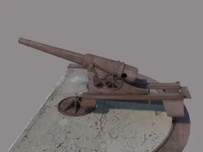 Old Cannon 3D model get