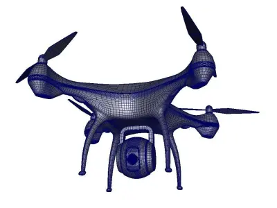 Quadcopter Drone 3D model get