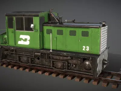 Plymouth MDT 25 Ton Switcher Low-poly 3D model