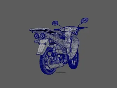 Motorcycle  Daelim  CITI 100 3D model