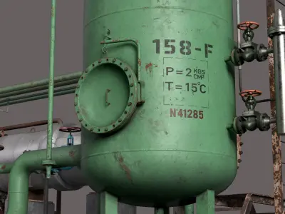 Boiler room 3D model buy