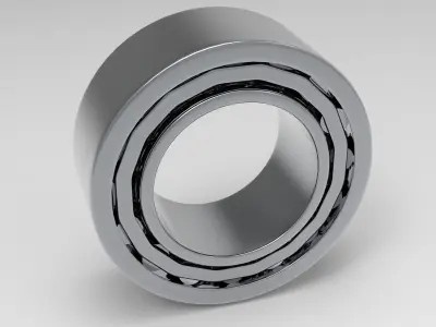 Roller Bearing Low-poly 3D model