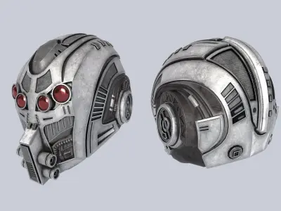 Sci fi Helmet collection 3D Model Pack purchase