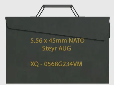 Ammo Box - Game Ready Low-poly 3D model