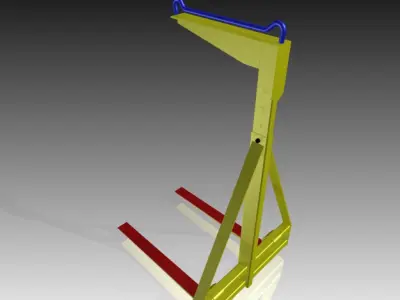 Adjustable Pallet Lifter Free 3D model