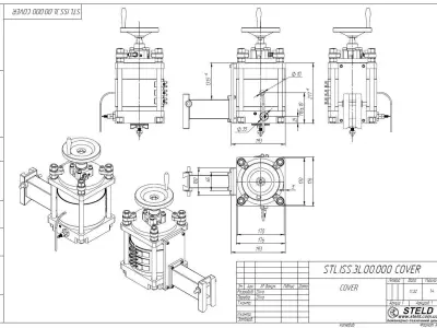 Molding machine for the production of silicone fishing lures 3D model