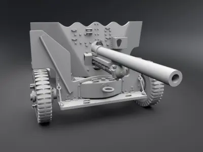 QF6 Pounder Scale model  3D print model