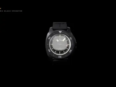 Ralftech WRX Electric Black Operator Low-poly 3D model