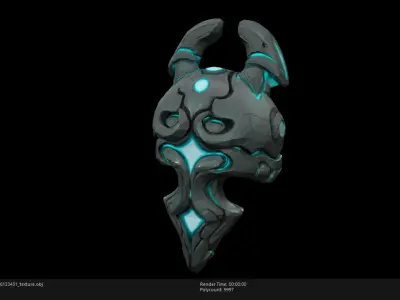 Low Poly Stylized Celestial Sentinel 2 Low-poly 3D model