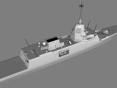 FFG FREDA class Low-poly 3D model