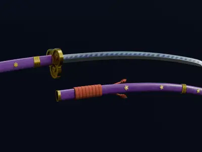 Katana - Enma Low-poly 3D model