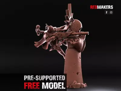 Sniper Assassin  Free 3D print model