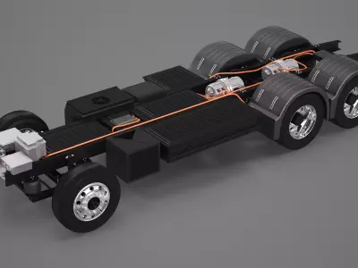 Electric Truck Chassis 3D model