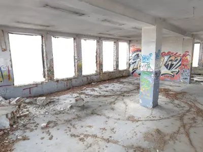 Abandoned factory VR 3D model