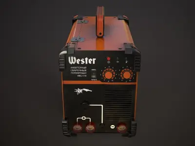 Industrial Welding Machine 3d model low-poly Low-poly 3D model
