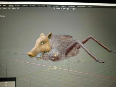  Boar Demon from Princess Mononoke Low-poly 3D model